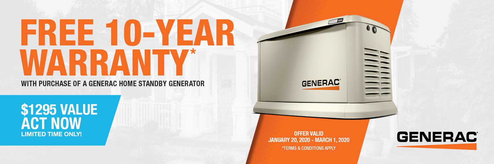 Homestandby Generator Deal | Warranty Offer | Generac Dealer | Moose Creek, ON